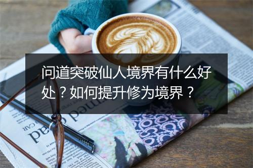 问道突破仙人境界有什么好处？如何提升修为境界？
