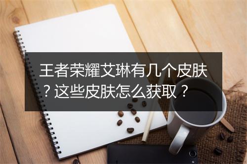 王者荣耀艾琳有几个皮肤？这些皮肤怎么获取？