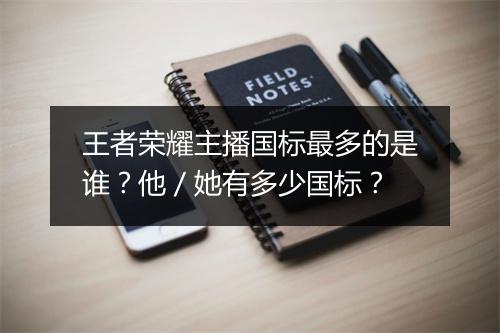 王者荣耀主播国标最多的是谁？他／她有多少国标？