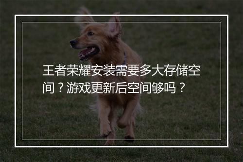 王者荣耀安装需要多大存储空间？游戏更新后空间够吗？