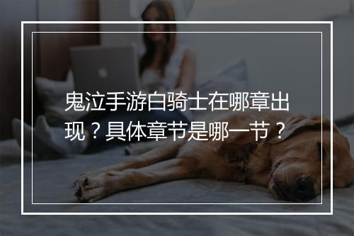 鬼泣手游白骑士在哪章出现？具体章节是哪一节？