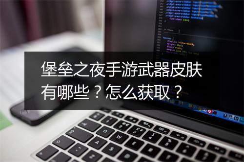 堡垒之夜手游武器皮肤有哪些？怎么获取？