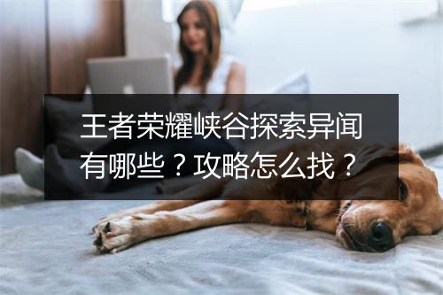 王者荣耀峡谷探索异闻有哪些?攻略怎么找?
