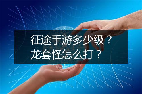 征途手游多少级?龙套怪怎么打?