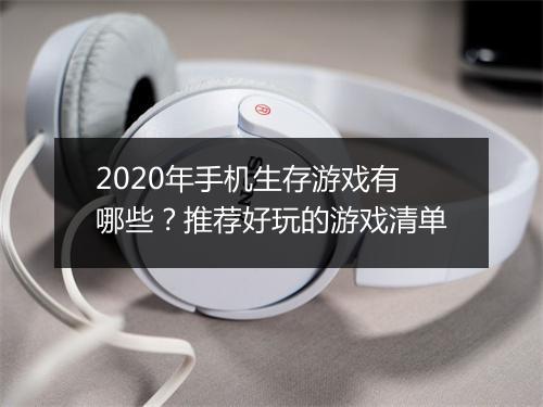 2020年手机生存游戏有哪些?推荐好玩的游戏清单