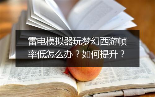 雷电模拟器玩梦幻西游帧率低怎么办？如何提升？