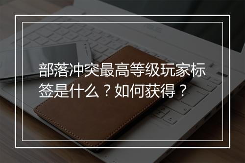部落冲突最高等级玩家标签是什么?如何获得?