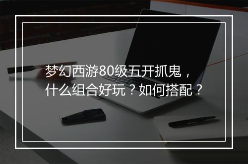 梦幻西游80级五开抓鬼,什么组合好玩?如何搭配?