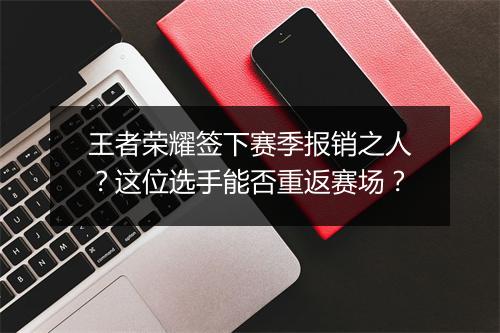 王者荣耀签下赛季报销之人?这位选手能否重返赛场?
