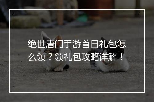 绝世唐门手游首日礼包怎么领?领礼包攻略详解!