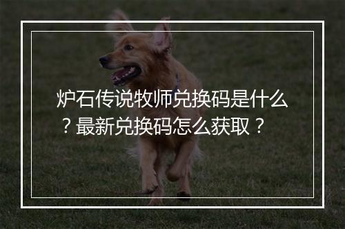 炉石传说牧师兑换码是什么?最新兑换码怎么获取?