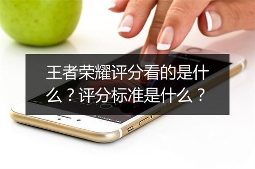 王者荣耀评分看的是什么？评分标准是什么？