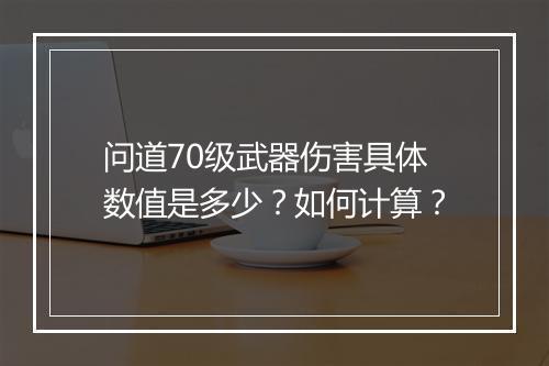 问道70级武器伤害具体数值是多少?如何计算?