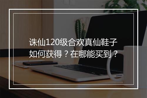 诛仙120级合欢真仙鞋子如何获得？在哪能买到？