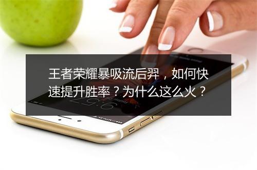 王者荣耀暴吸流后羿,如何快速提升胜率?为什么这么火?