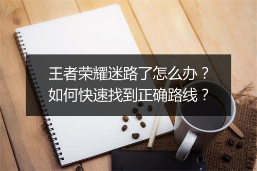 王者荣耀迷路了怎么办？如何快速找到正确路线？
