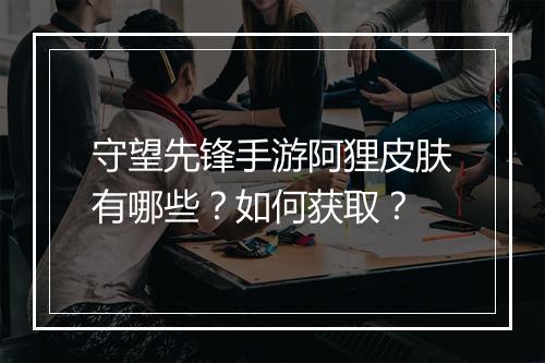 守望先锋手游阿狸皮肤有哪些？如何获取？