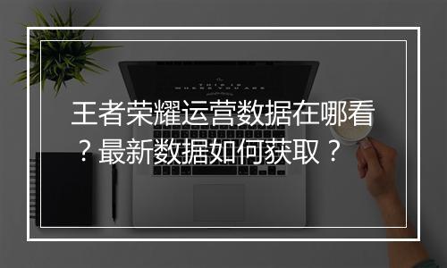 王者荣耀运营数据在哪看？最新数据如何获取？