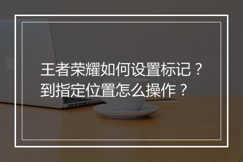 王者荣耀如何设置标记?到指定位置怎么操作?