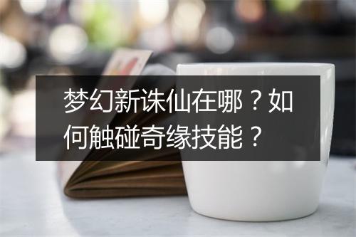 梦幻新诛仙在哪?如何触碰奇缘技能?