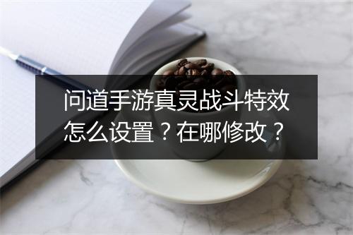 问道手游真灵战斗特效怎么设置？在哪修改？