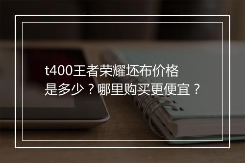 t400王者荣耀坯布价格是多少？哪里购买更便宜？