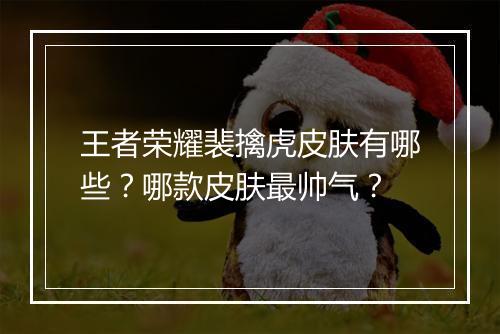 王者荣耀裴擒虎皮肤有哪些？哪款皮肤最帅气？