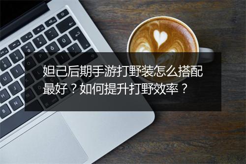 妲己后期手游打野装怎么搭配最好？如何提升打野效率？