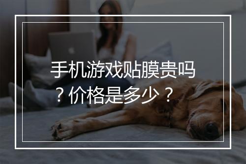手机游戏贴膜贵吗？价格是多少？