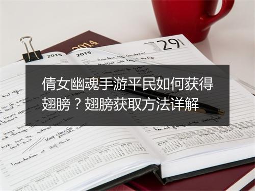 倩女幽魂手游平民如何获得翅膀？翅膀获取方法详解