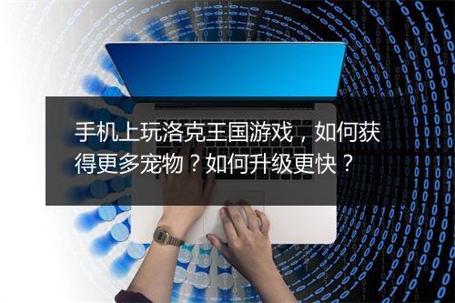 手机上玩洛克王国游戏，如何获得更多宠物？如何升级更快？