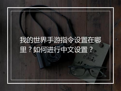 我的世界手游指令设置在哪里？如何进行中文设置？