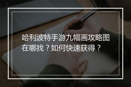 哈利波特手游九幅画攻略图在哪找？如何快速获得？