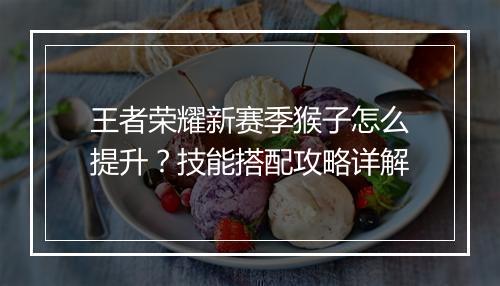 王者荣耀新赛季猴子怎么提升?技能搭配攻略详解