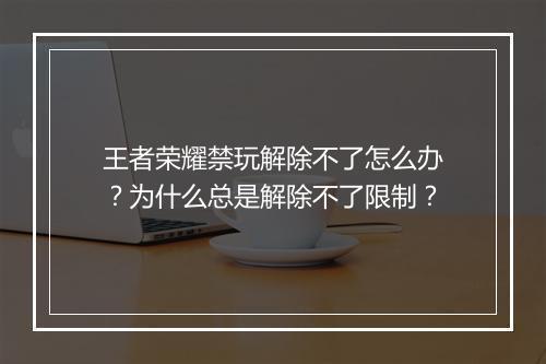 王者荣耀禁玩解除不了怎么办?为什么总是解除不了限制?