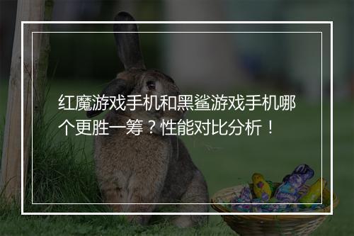 红魔游戏手机和黑鲨游戏手机哪个更胜一筹？性能对比分析！