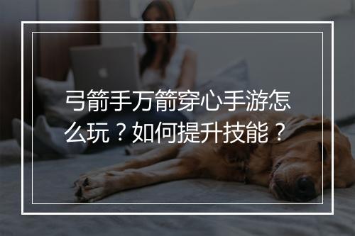 弓箭手万箭穿心手游怎么玩?如何提升技能?
