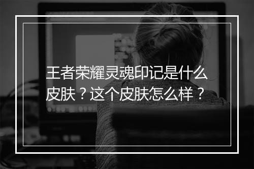 王者荣耀灵魂印记是什么皮肤?这个皮肤怎么样?