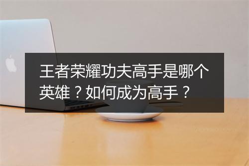 王者荣耀功夫高手是哪个英雄?如何成为高手?