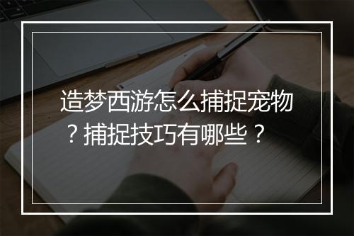 造梦西游怎么捕捉宠物?捕捉技巧有哪些?