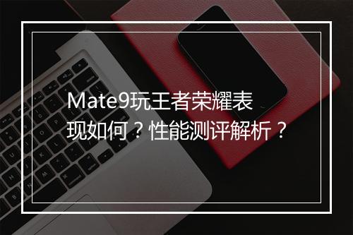 Mate9玩王者荣耀表现如何?性能测评解析?