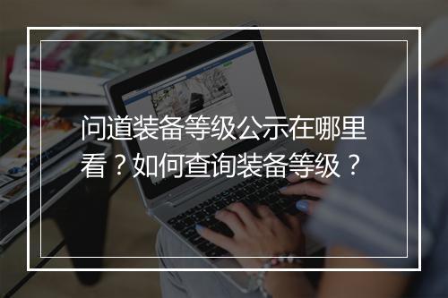 问道装备等级公示在哪里看？如何查询装备等级？