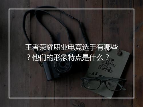 王者荣耀职业电竞选手有哪些？他们的形象特点是什么？
