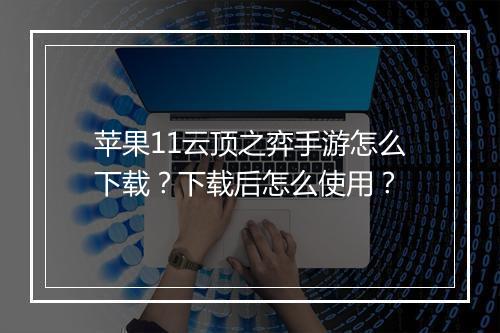 苹果11云顶之弈手游怎么下载?下载后怎么使用?