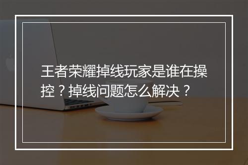 王者荣耀掉线玩家是谁在操控?掉线问题怎么解决?