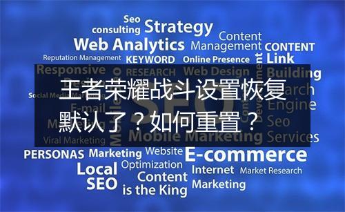 王者荣耀战斗设置恢复默认了？如何重置？