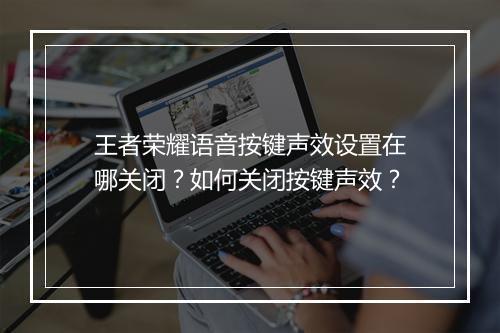 王者荣耀语音按键声效设置在哪关闭？如何关闭按键声效？