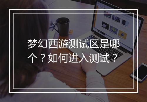 梦幻西游测试区是哪个?如何进入测试?