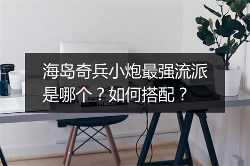 海岛奇兵小炮最强流派是哪个？如何搭配？