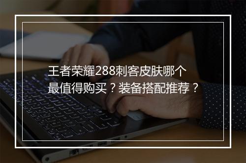 王者荣耀288刺客皮肤哪个最值得购买？装备搭配推荐？